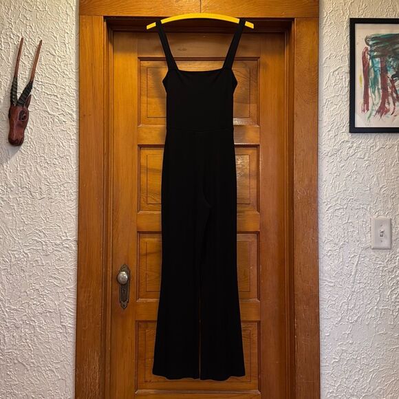 Reformation Pants - Reformation Black Ribbed Knit Jumpsuit Women’s Extra Small XS